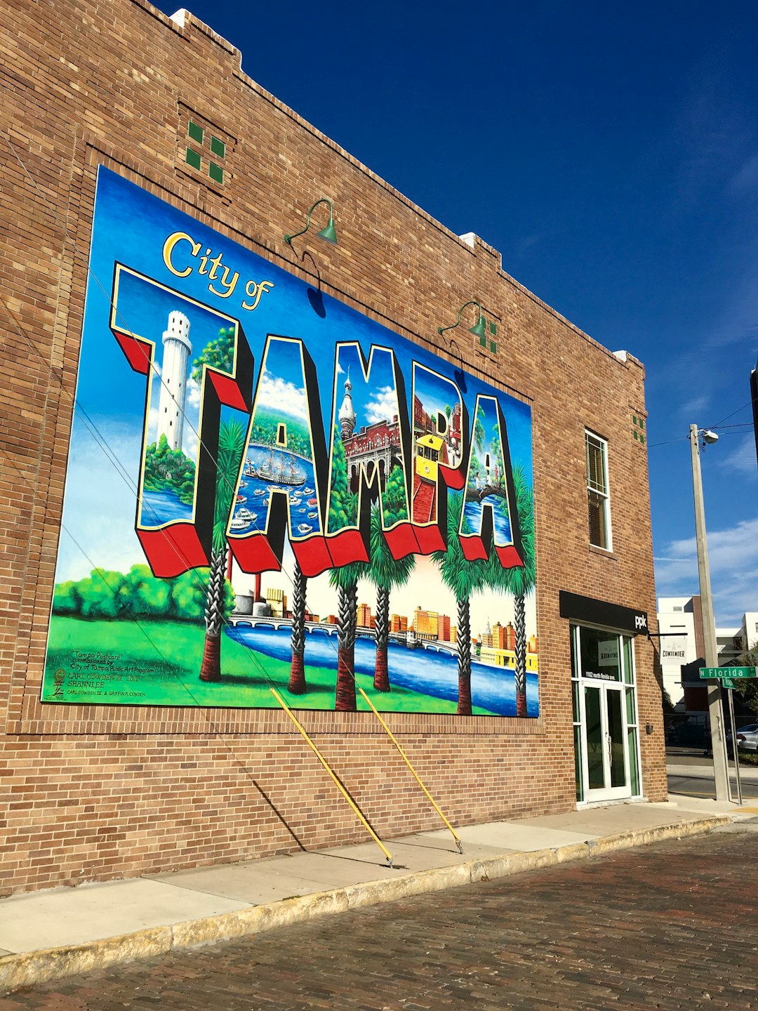 a large mural on the side of a building